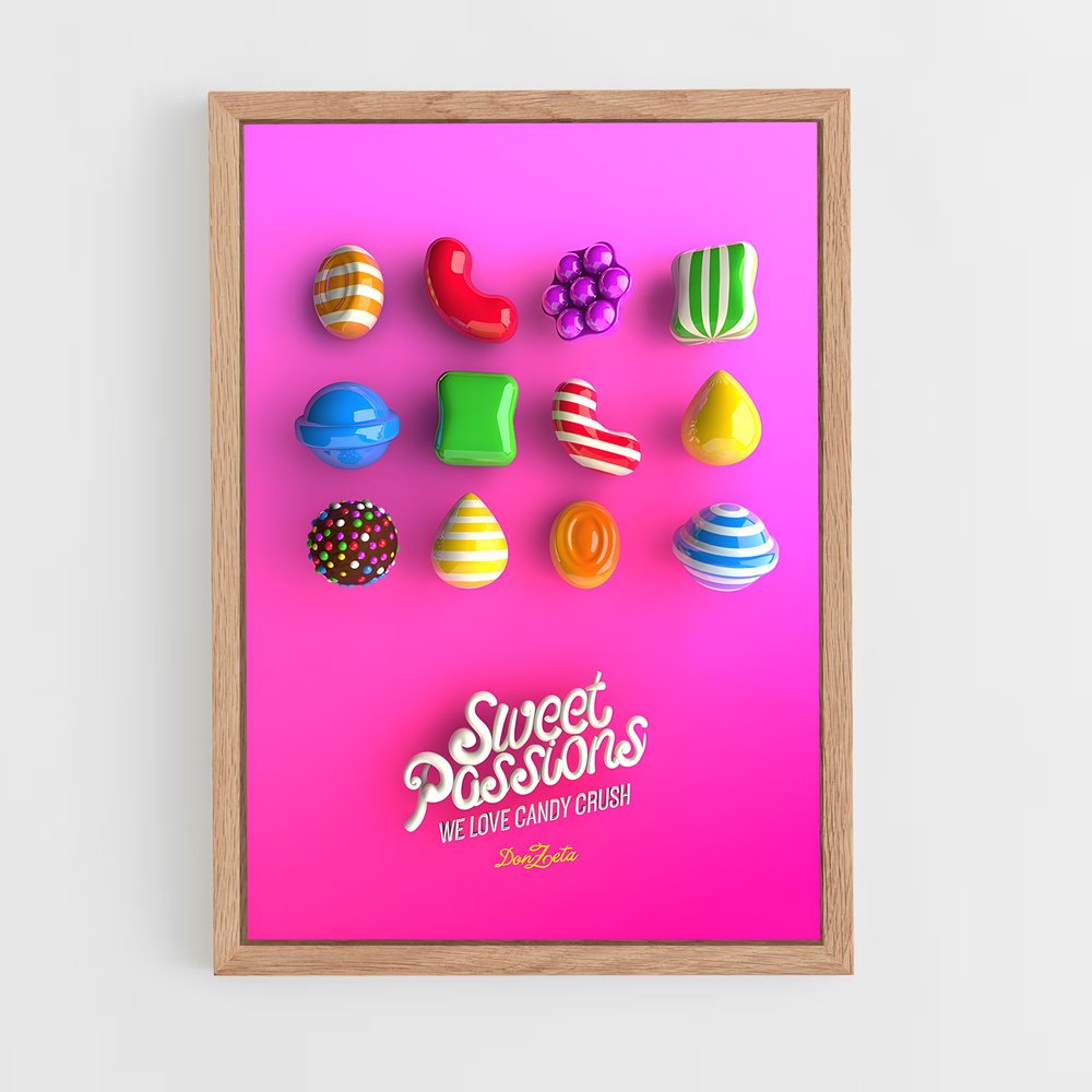 Poster Bonbons Éblouissants – affiche Candy crush (vue 4)